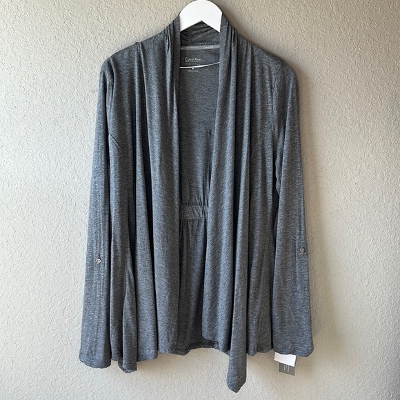 NWT Calvin Klein Performance Flyaway Cardigan Size Medium - Picture 1 of 14